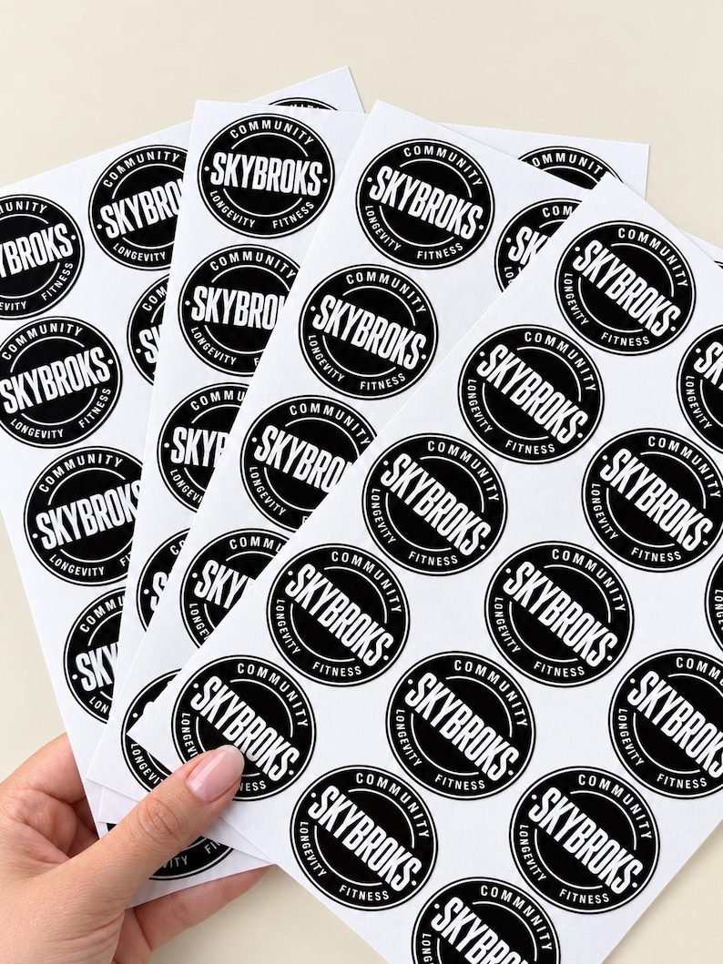 Custom Logo Stickers for Packaging | Personalised Branding Labels | Small Business Vinyl Decals image 8