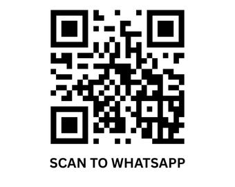 Scan to WhatsApp QR Code Decal | Custom Business Window Vinyl Sticker | Waterproof QR Sign