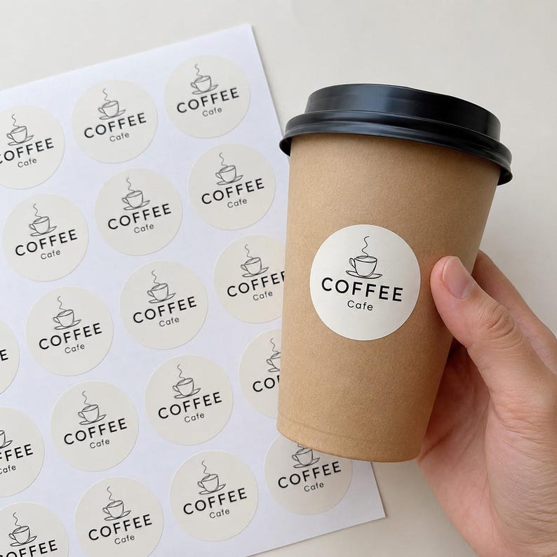 Custom Logo Stickers for Packaging | Personalised Branding Labels | Small Business Vinyl Decals image 2