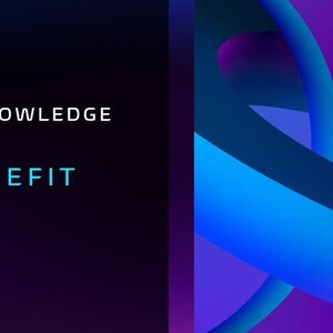 May include: An abstract design with swirling blue and purple shapes on a dark background. The text "REQUIRED KNOWLEDGE" and "2025 BENEFIT RATES" are displayed in white and teal, respectively, against the dark backdrop.