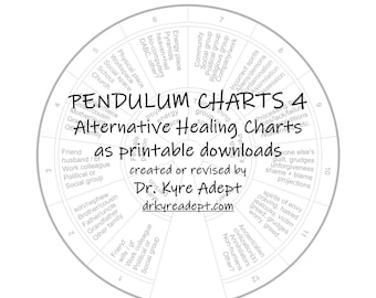 Pendulum Charts 4:  Alternative Healing