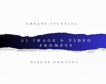 AI image and video prompts | Digital PDF Guide | Digital Download