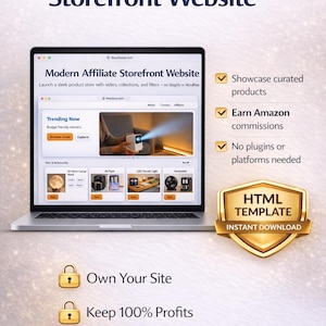 Showcase Complete Affiliate Storefront Website Template – HTML, Product Carousel, CSV Editor, No Shopify