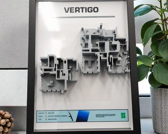 Picture on the wall, desk in a frame CS 2 Counter Strike 2 Vertigo 3D map