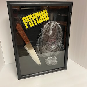 Psycho Norman Bates horror bates motel display custom shadow box