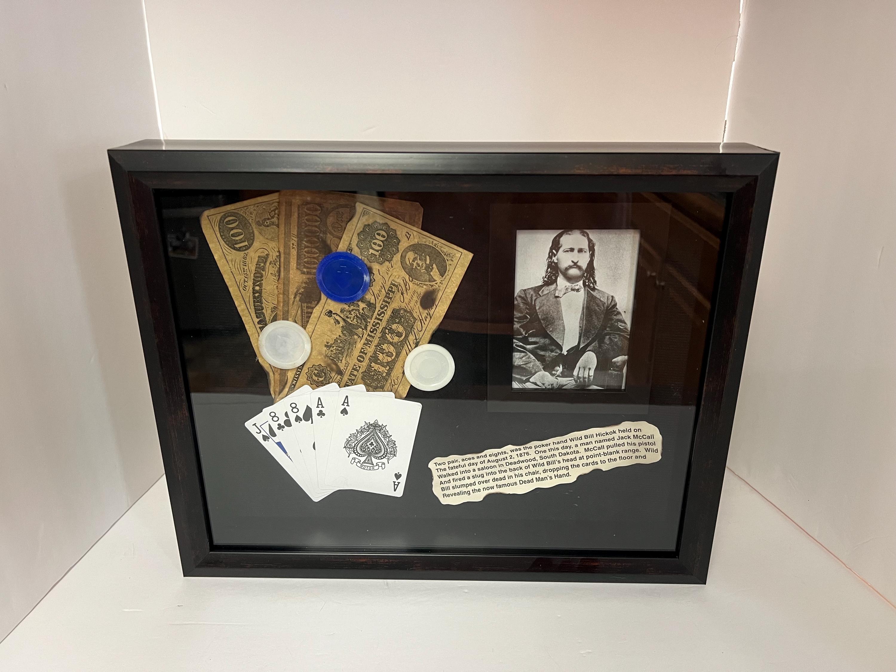 Wild Bill Hickok Aces and Eights Poker Shadow Box - Etsy