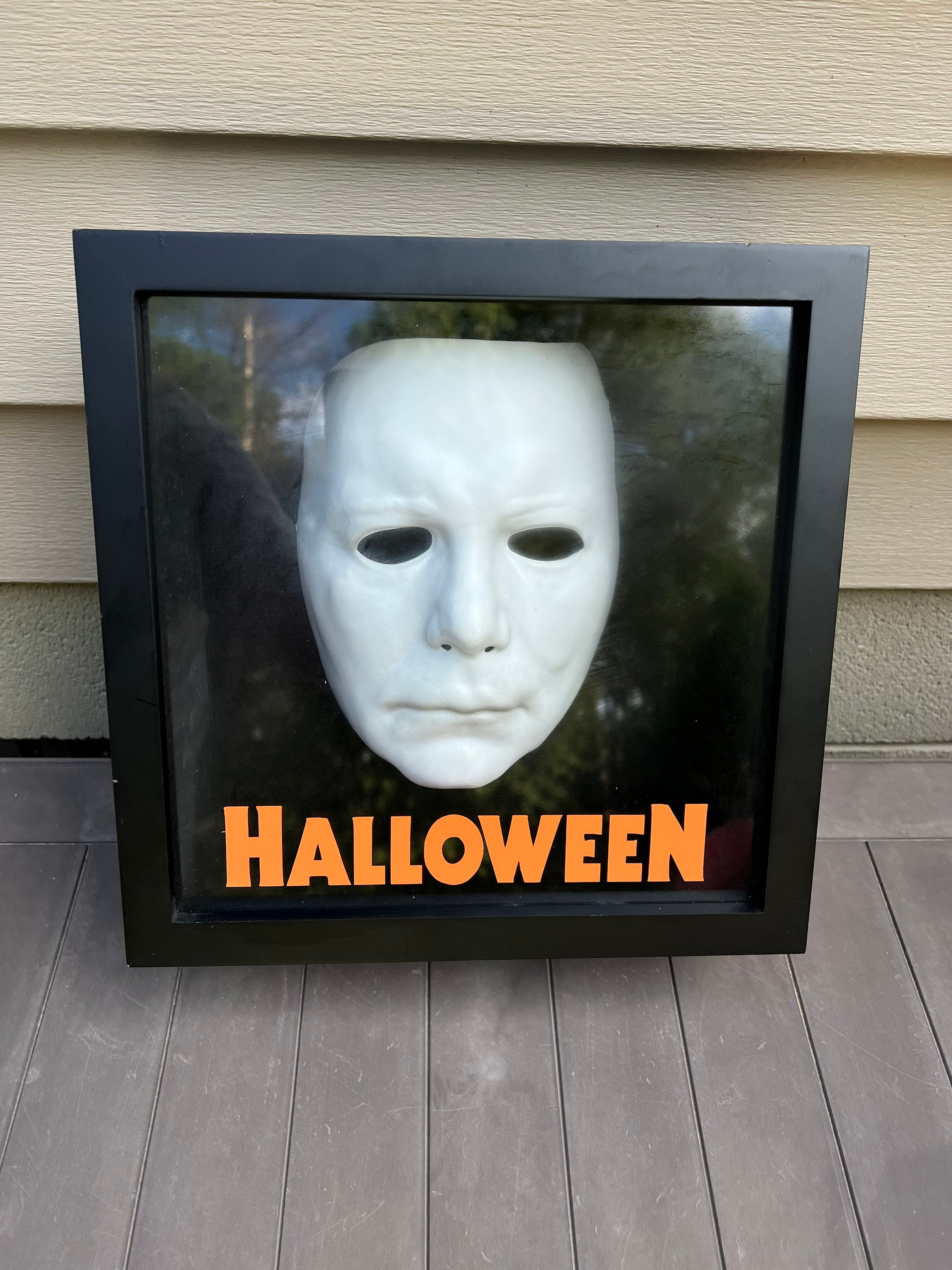Michael Myers Mask Halloween Movie Shadow Box Display Case Horror