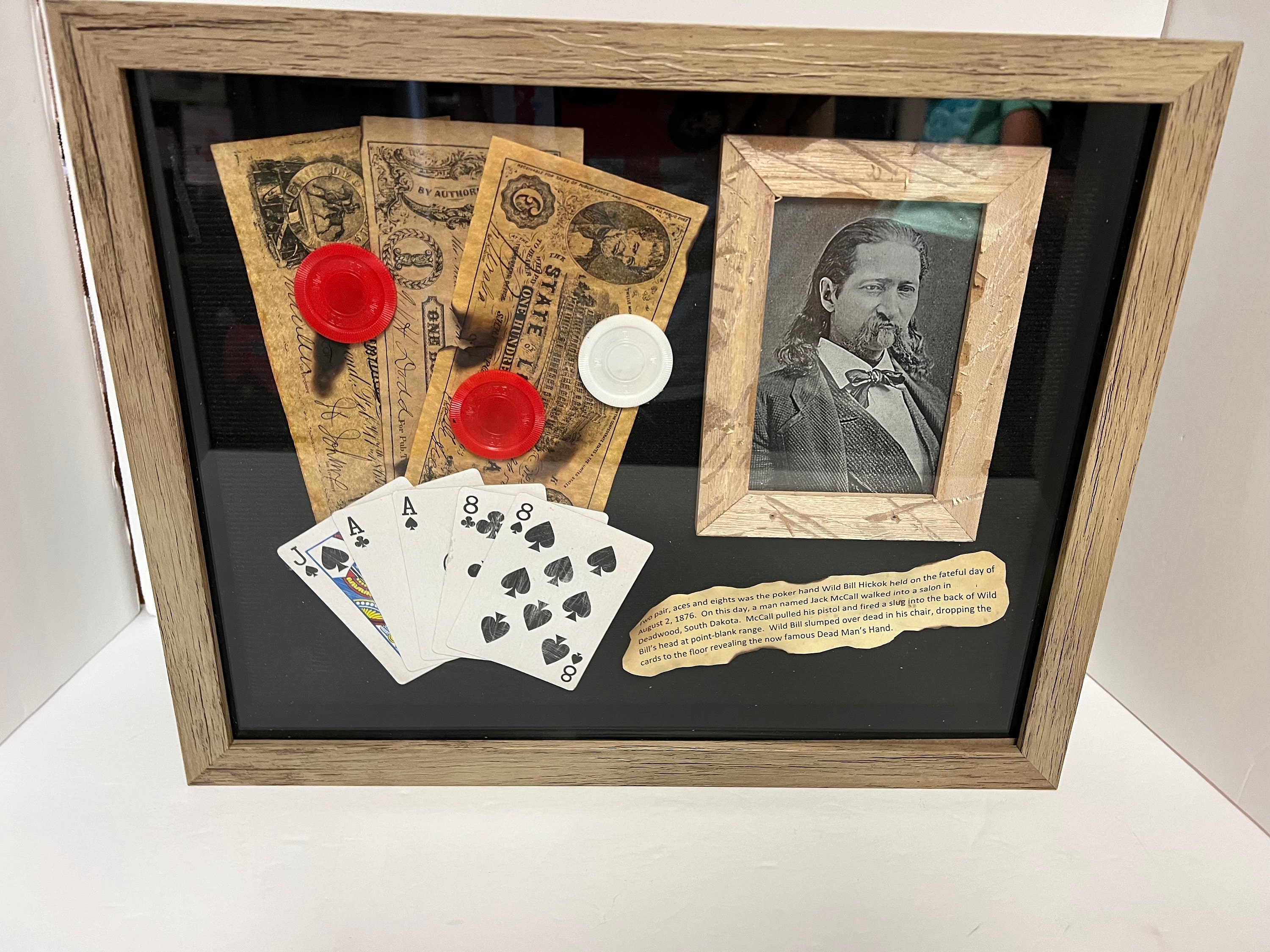 Wild Bill Hickok Aces and Eights Poker Shadow Box - Etsy