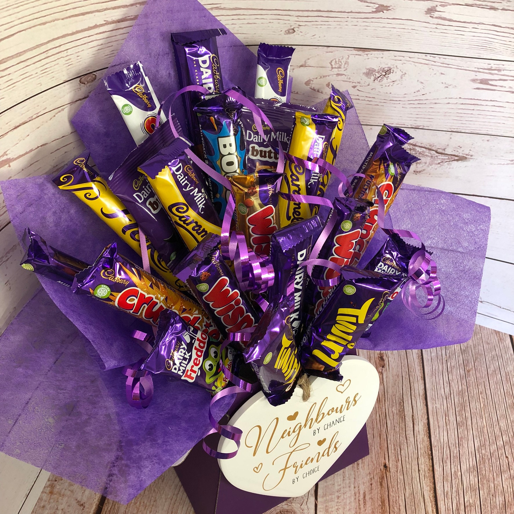 Mixed Cadburys Chocolate Bouquet Birthday Gift Thank You Etsy UK