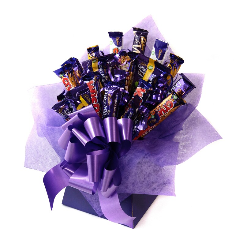 Mixed Cadburys Chocolate Bouquet Birthday Gift Thinking of Etsy