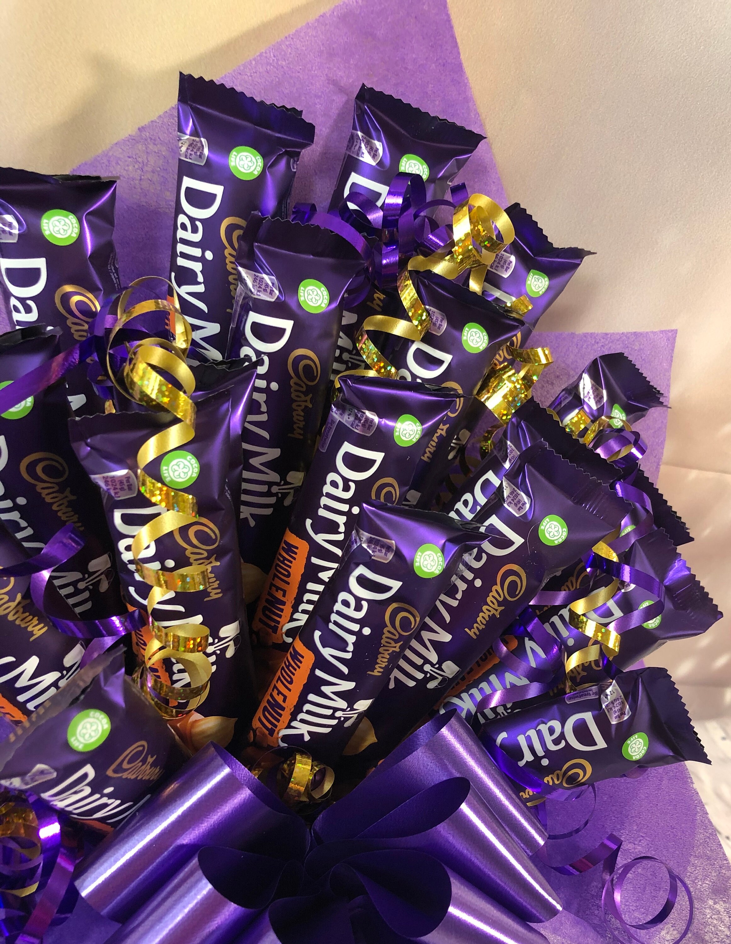 Whole Nut Chocolate Bouquet Birthday Gift Thinking of You Etsy Canada