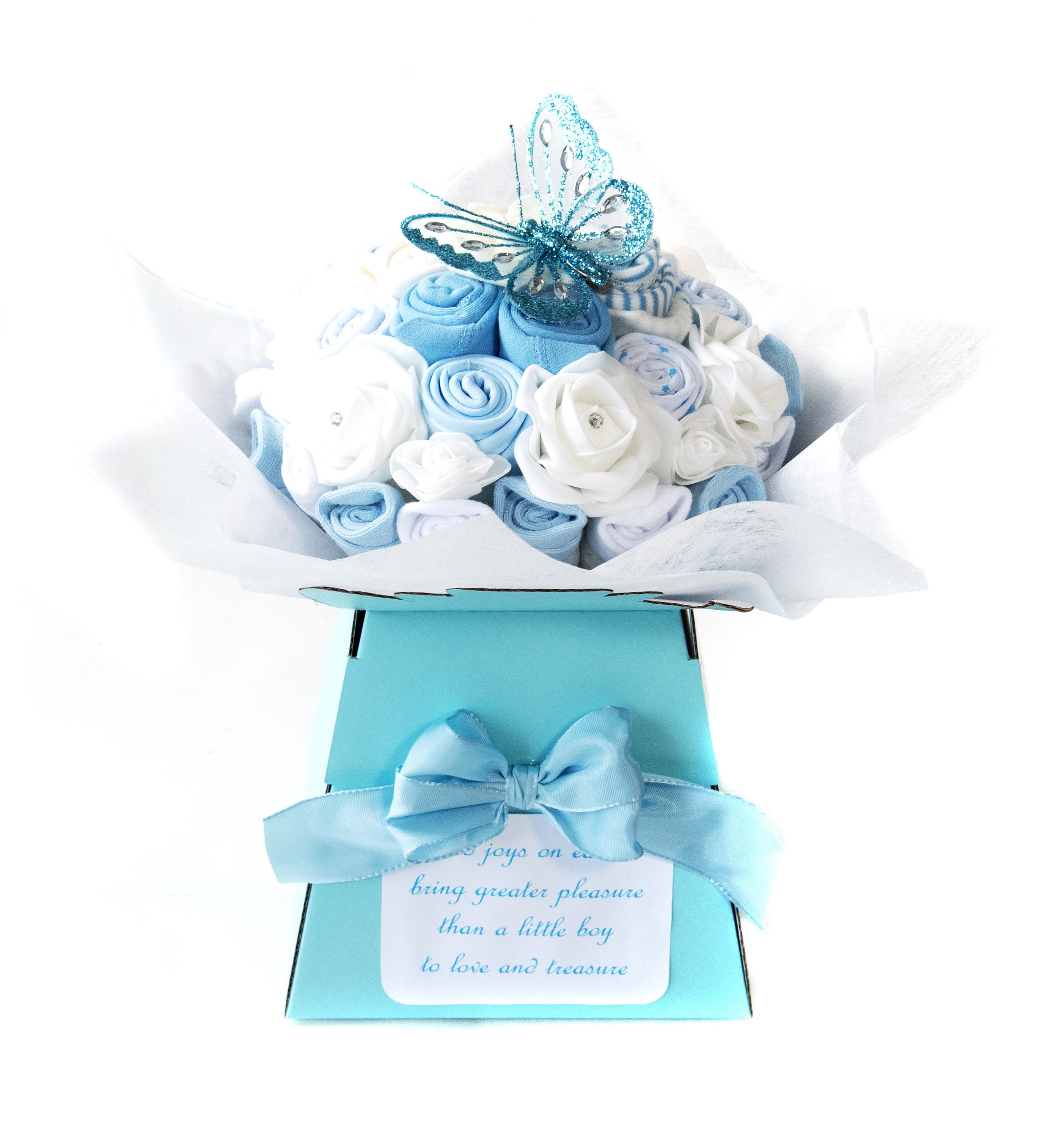 New Baby Gift Baby Bouquet Baby Shower Gift Baby Clothing Etsy UK