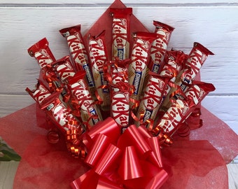 Kitkat Chocolate Bouquet Kit Kat Gift Birthday Gift Thinking - Etsy UK