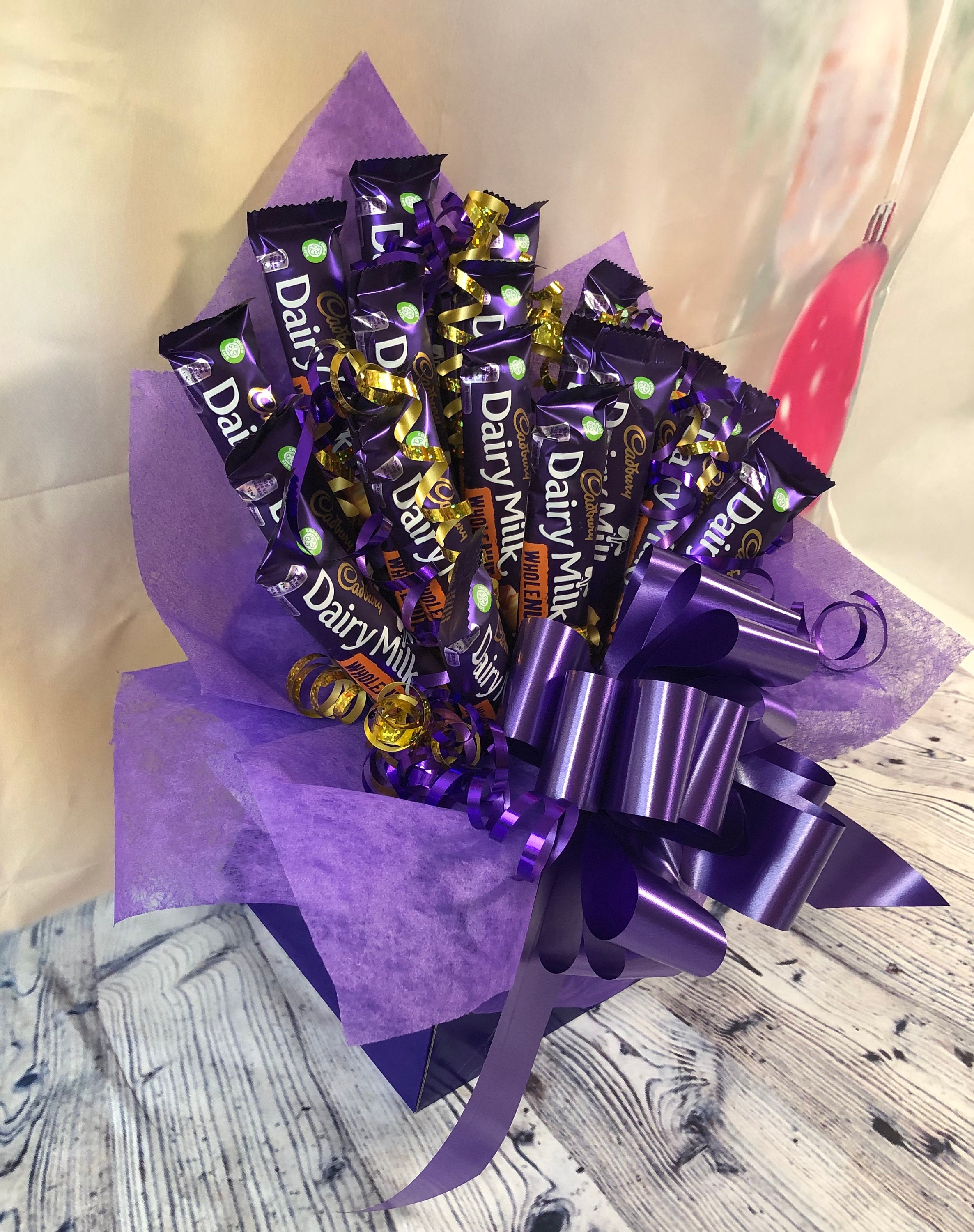Whole Nut Chocolate Bouquet Birthday Gift Thinking of You Etsy Canada