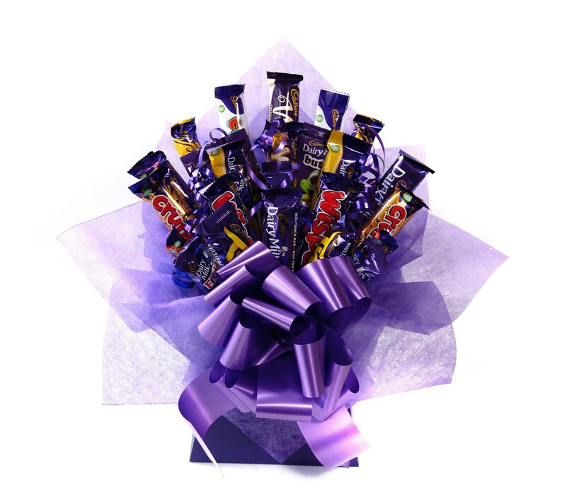 Mixed Cadburys Chocolate Bouquet Birthday Gift Thinking of Etsy