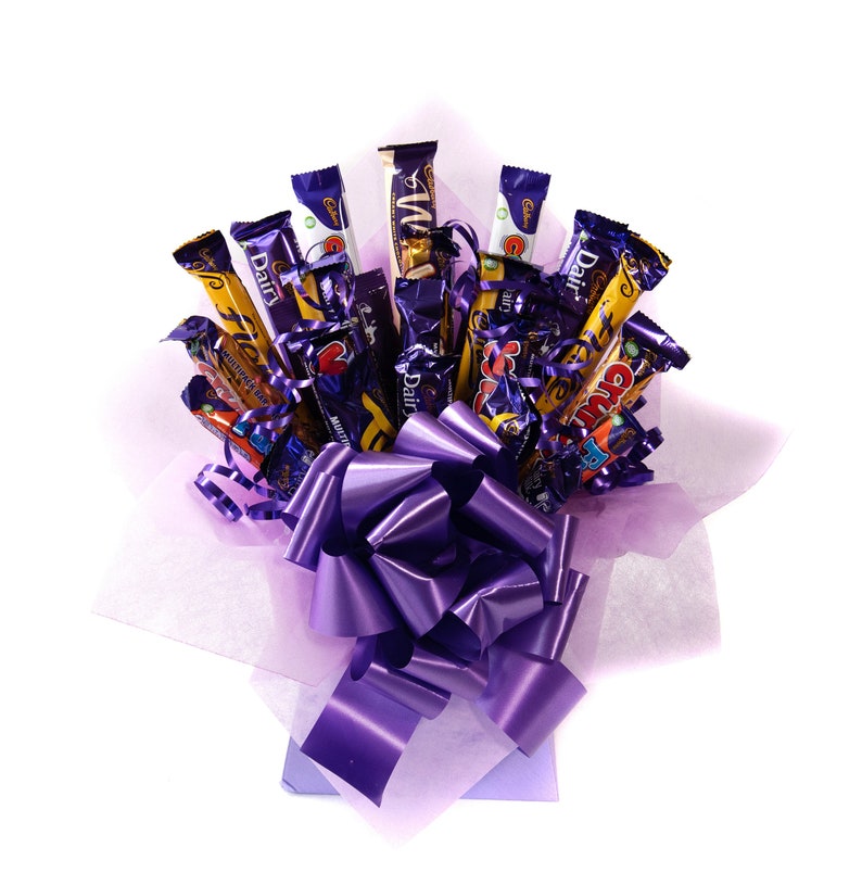 Mixed Cadburys Chocolate Bouquet Birthday Gift Thinking of Etsy