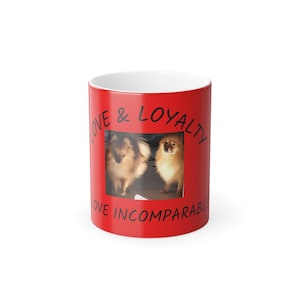 Mug photo « Amour et fidélité » avec changement de couleur