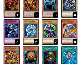 Custom Glossy Yugioh Card Stickers/Vinyl Cover/High Quality Print/Decal Cover/Personalize/Decorate/Anime/Perfect Cutout
