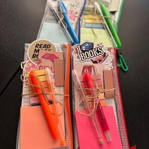 Book Annotation Kit: Highlighter, Pen, Stickers, Tabs, Bookmark, Notepads