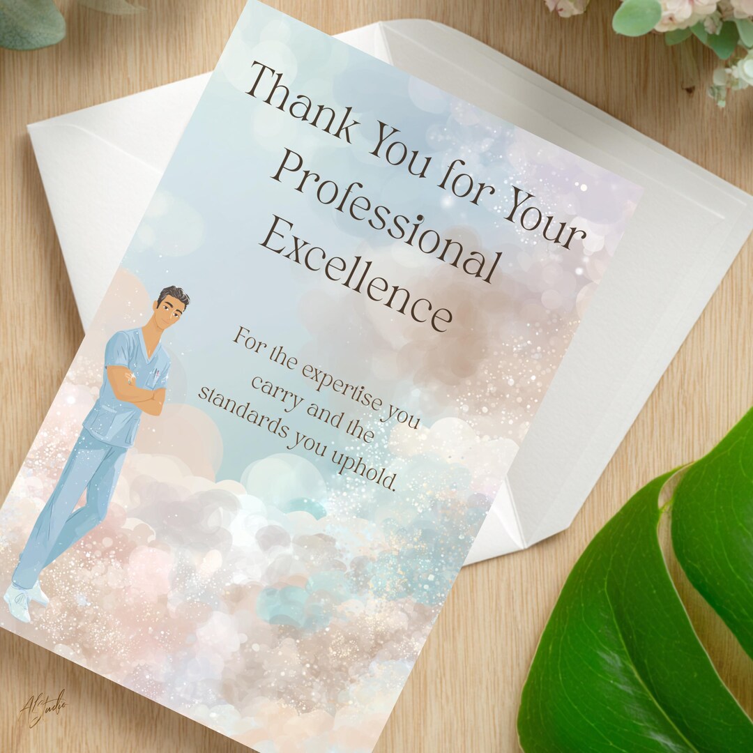 Nurse Appreciation Card Thank You for Your Dedication Instant Download ...