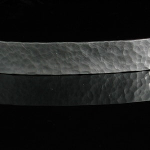 Handmade 80 mm Sterling Silver French Barrette Hammered - Handmade