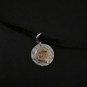 Leather & Sterling Silver Coin Charm Pendant Necklace - Unisex minimalistic contemporary