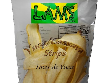 Tiras de yuca Lam’s – 3 oz - Tiras de yuca crujientes al estilo latino