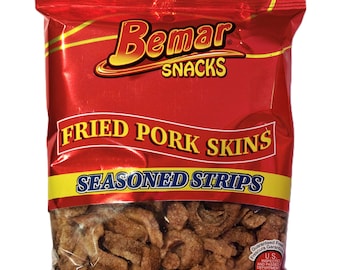 Chicharrones Fritos Bemar – Tiras Sazonadas / Chicharrones Crujientes – 3 oz