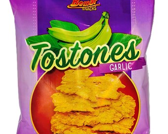 Tostones de Ajo Bemar – Chips de Plátano Frito con Sabor a Ajo – 3 oz