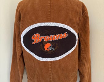 Custom Cleveland Browns Reworked Vintage Corduroy Jacket