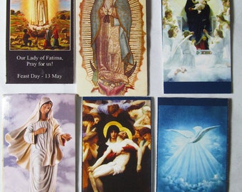 6 Bookmarks - Magnet Bookmarks of the Religious series (BO-04) 6 in ea packet, magnetic, Bookmark,Blessed Virgin Mary