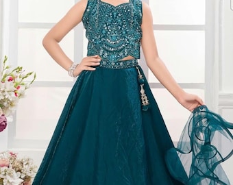 Designer Lehenga Choli for Little Girls | Indian Festive Outfit