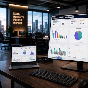 Planilha de KPIs de RH em Excel | Rastreamento de Rotatividade e Atrição de Funcionários | Planilha de Análise de RH para Download Imediato