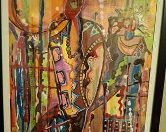 DIE FAMILIE -Moderne primitive, indianische Ikonographie