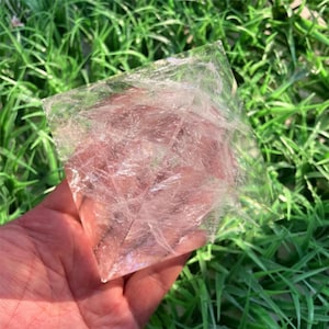Pirámide de cuarzo cristalino transparente - Energía/Reiki/Sanación con cristales Meditación CUIDADO imagen 6