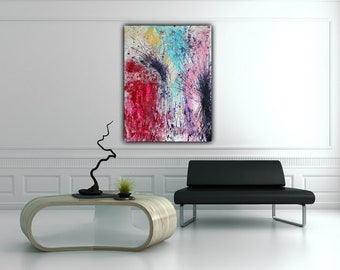 ABSTRACT ART 60 x 80 cm SECRET Original Unikat