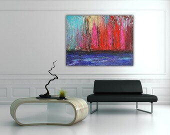 ABSTRACT ART 80 x 60 cm RADIANCE Original Unikat