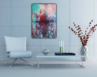 ABSTRACT ART 50x70 cm TEMPTATION Original Unikat