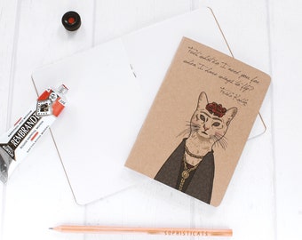 Cat Notebook, Artist Notebook, Small Notebook