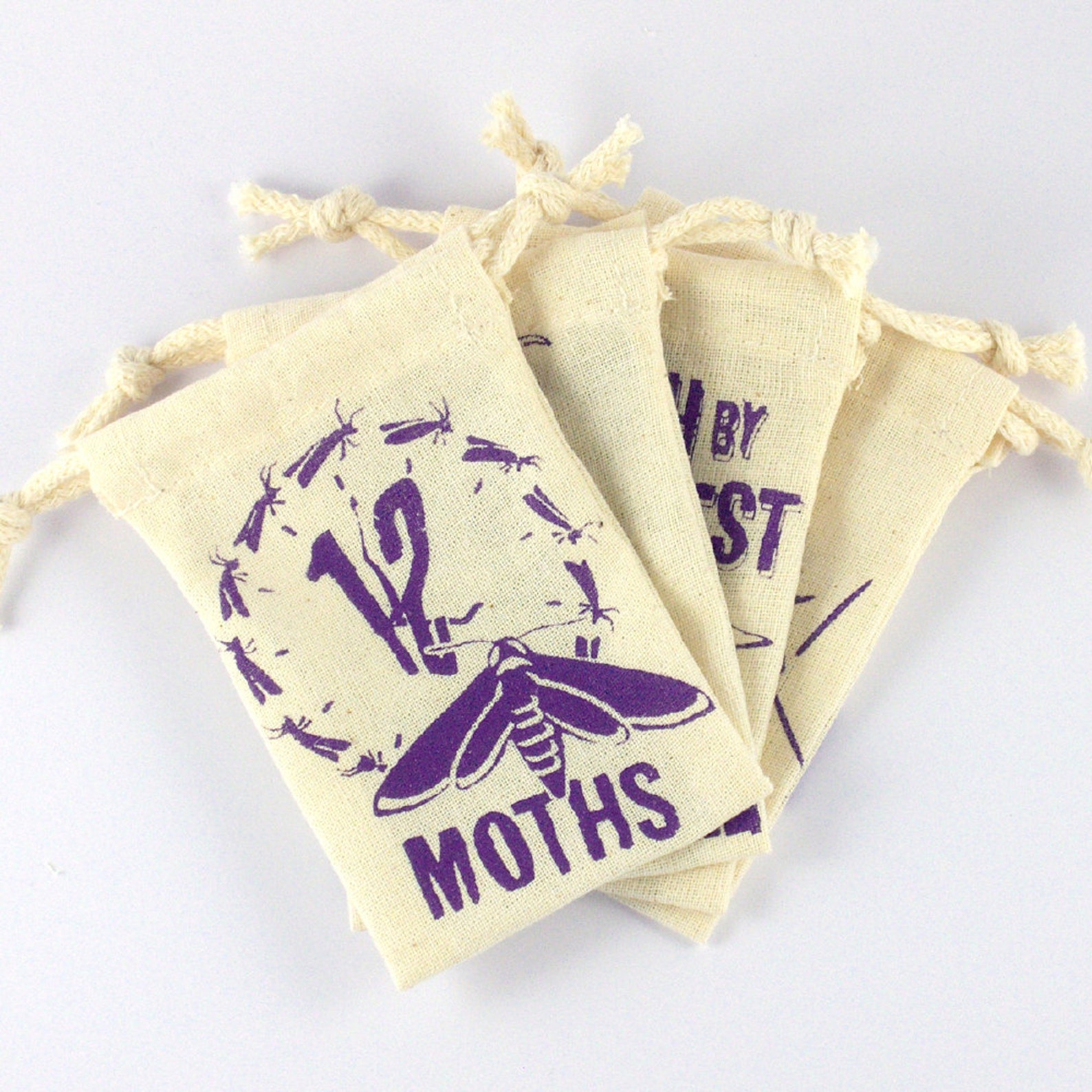 4 Lavender Bags, Natural Moth Repellent, Set of 4 Lavender Sachets