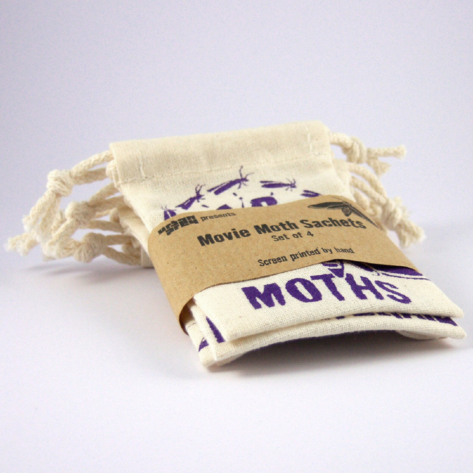 4 Lavender Bags, Natural Moth Repellent, Set of 4 Lavender Sachets