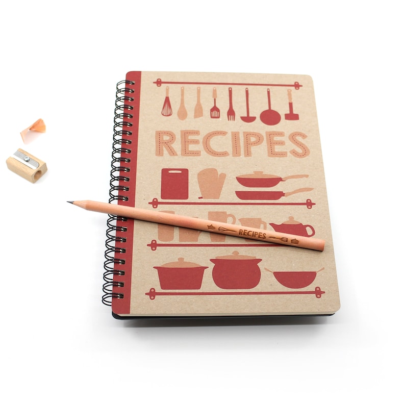 Recipe Book Large Spiral Bound Notebook recipes Etsy