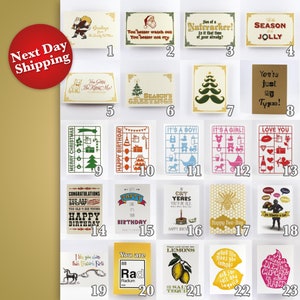 Choisissez n'importe quelle carte ! Carte d'anniversaire, carte de Noël, carte de l'amitié, carte de la Saint-Valentin - EXPÉDITION LE LENDEMAIN