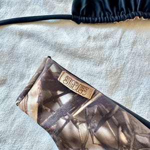 SUNDIES Camo Realtree Hunting Mossy Oak Reversible Cheeky Scrunch Bikini bild 4
