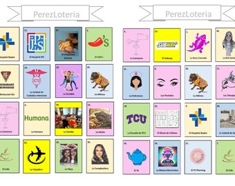 Custom Lotería Card Set