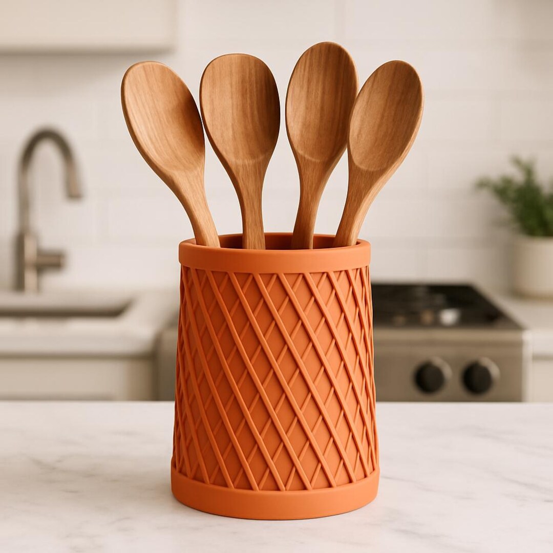 Lattice Utensil Holder - Inverted Shape | Modern Kitchen Organizer ...