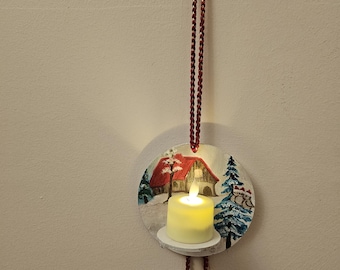 Handmade Candle Holders with LED candle