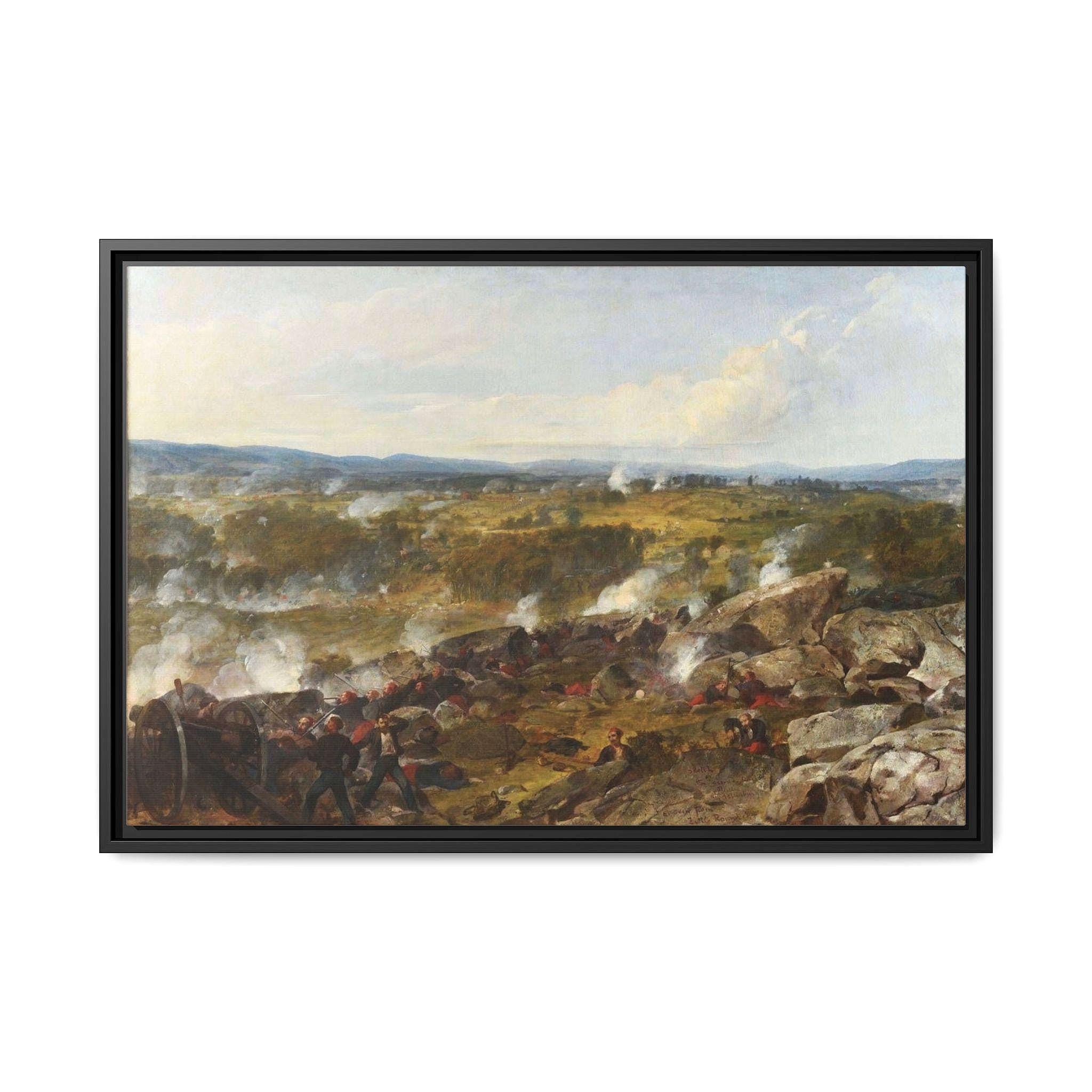 Antique Battlefield Painting - Etsy