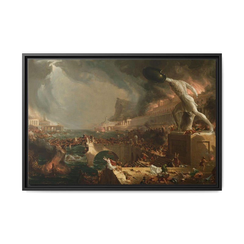 The Fall of Rome Painting - Etsy