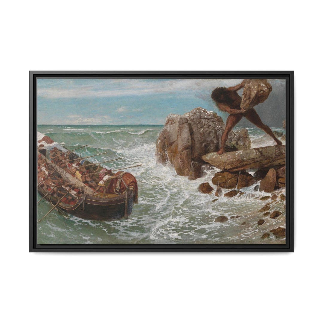 Odysseus and Polyphemus (1896) - Greek Mythology Wall Art - Homer's ...